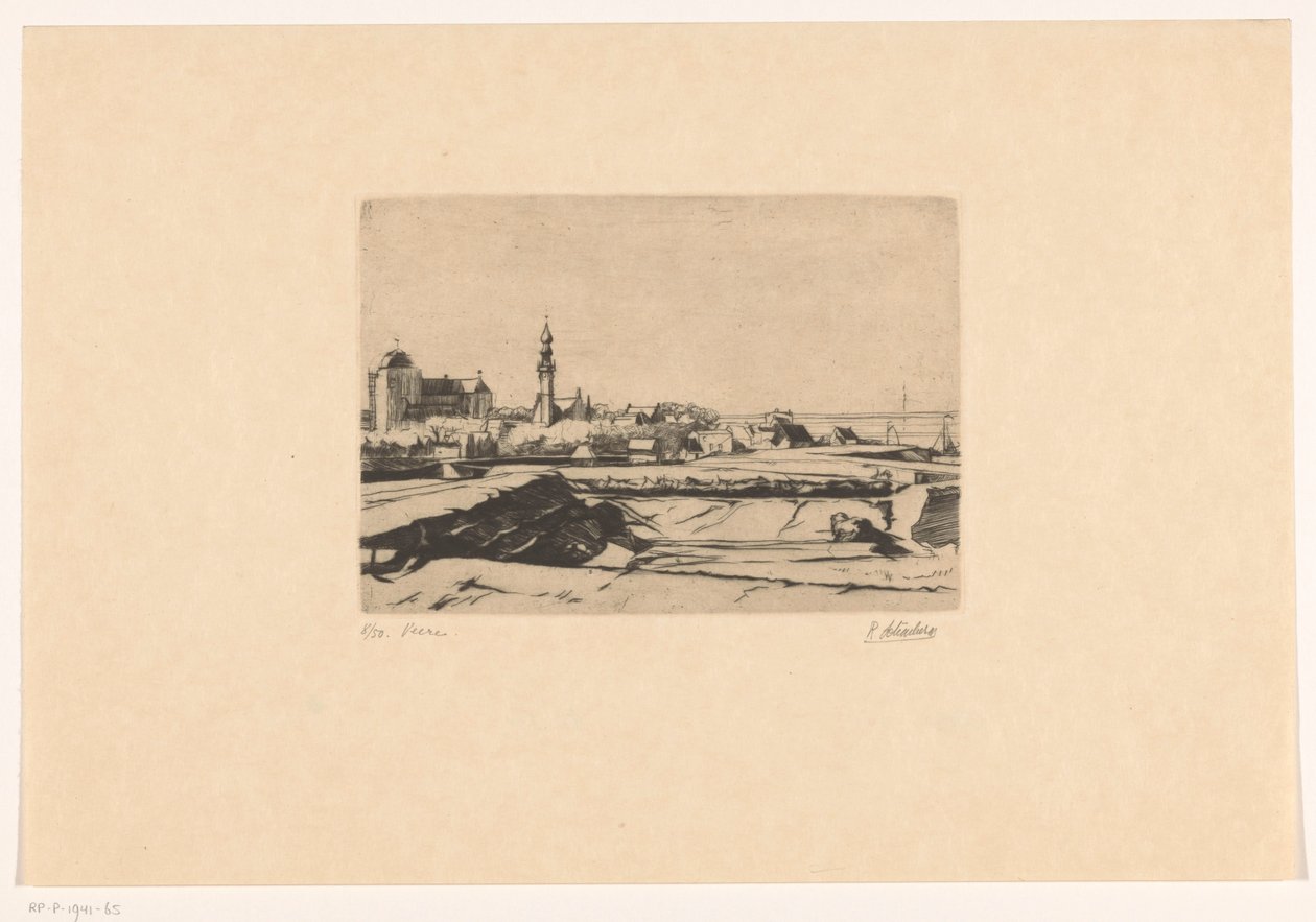 Veere (original titel på objekt) af Rudolf Schönberg (signed by artist)