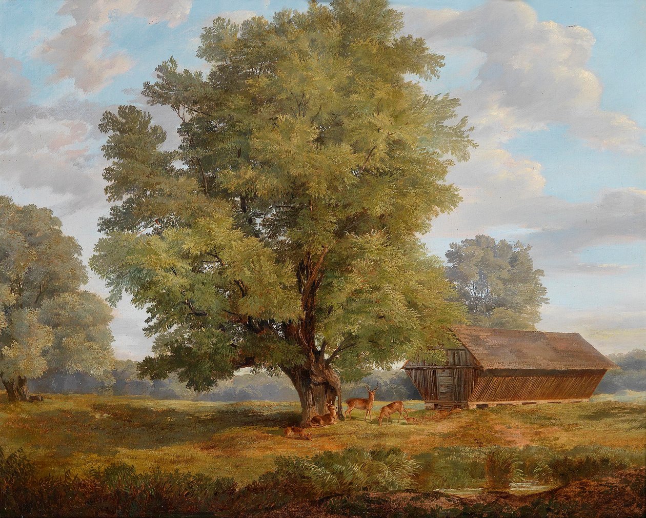 Hjorte i Praterau af Rudolf Swoboda