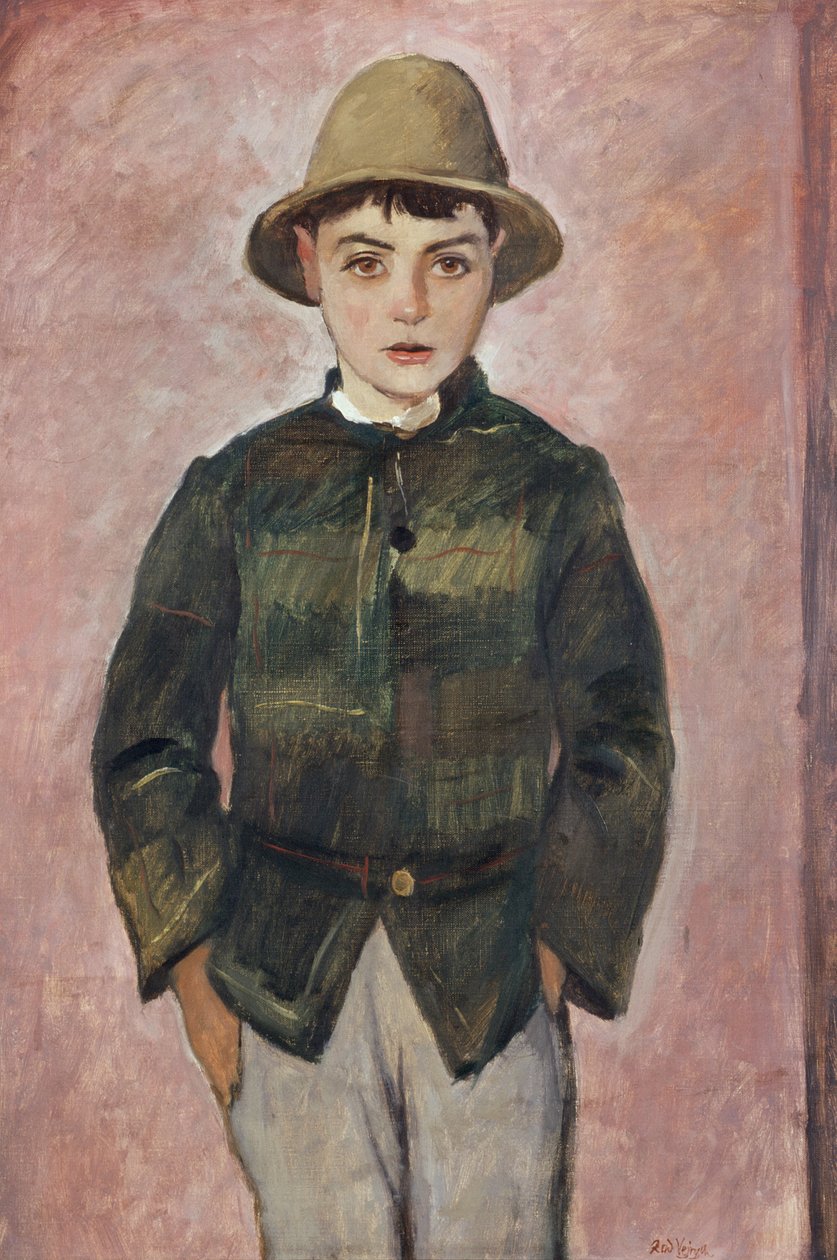 Country Boy, omkring 1928 (olie på lærred) af Rudolf Vejrych