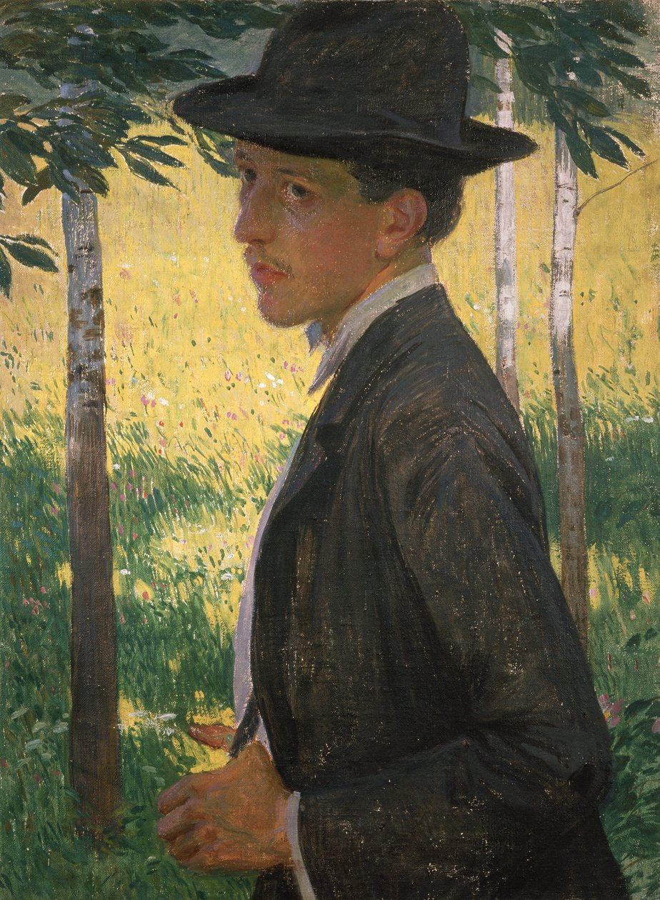 Selvportræt, omkring 1905 (olie på lærred) af Rudolf Vejrych
