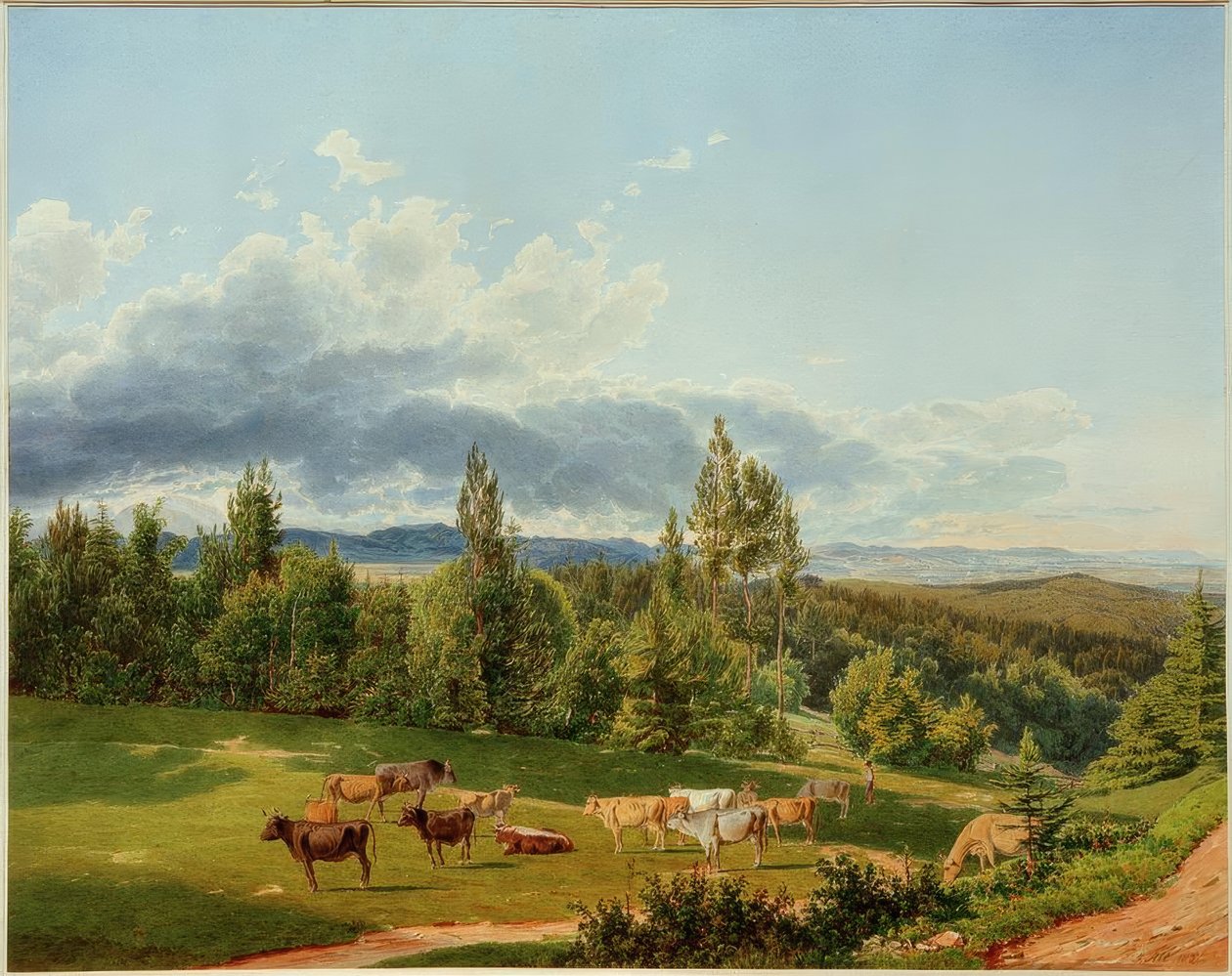 Udsigt fra Rosalienkapelle af Rudolf von Alt