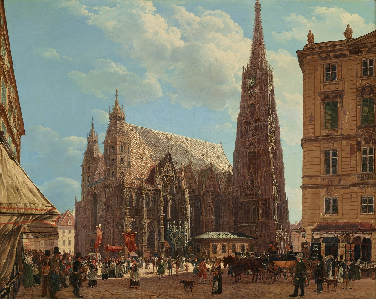Stephens katedral i Wien af Rudolf von Alt