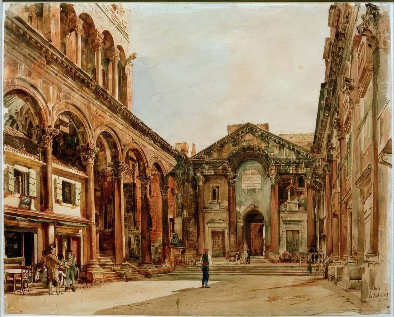 Diocletians Palads af Rudolf von Alt