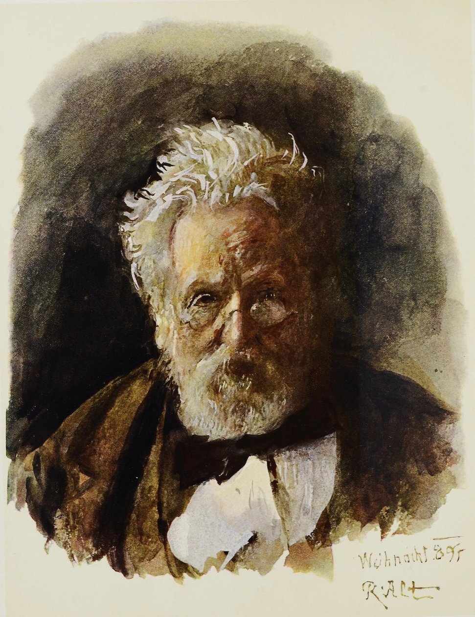 Selvportræt af Rudolf von Alt
