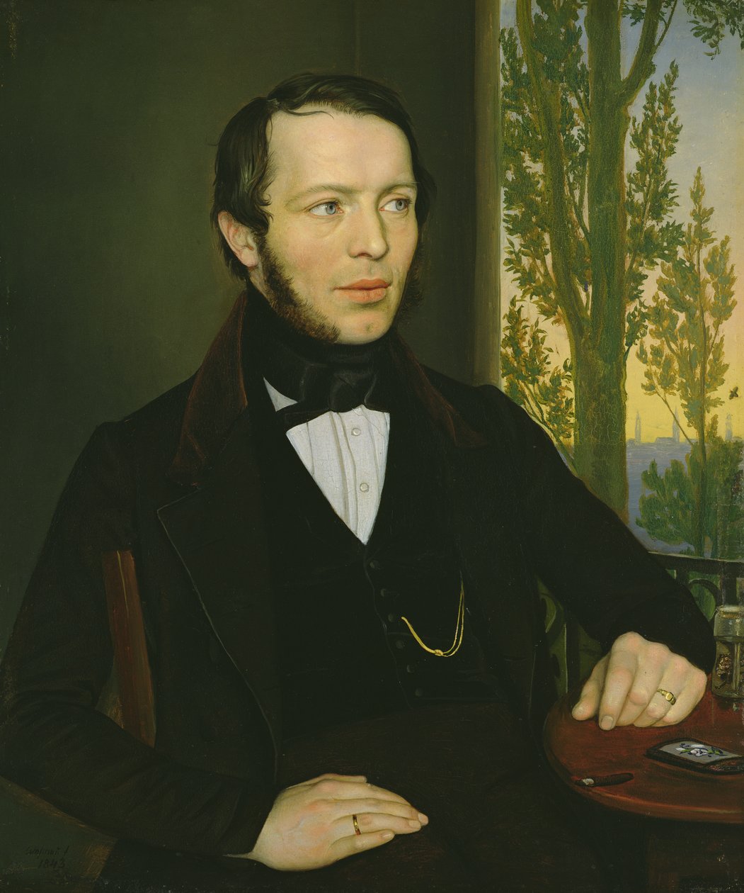 Adolph Wasmann (1807-53), 1843 (se 152287 for par) af Rudolph Friedrich Wasmann