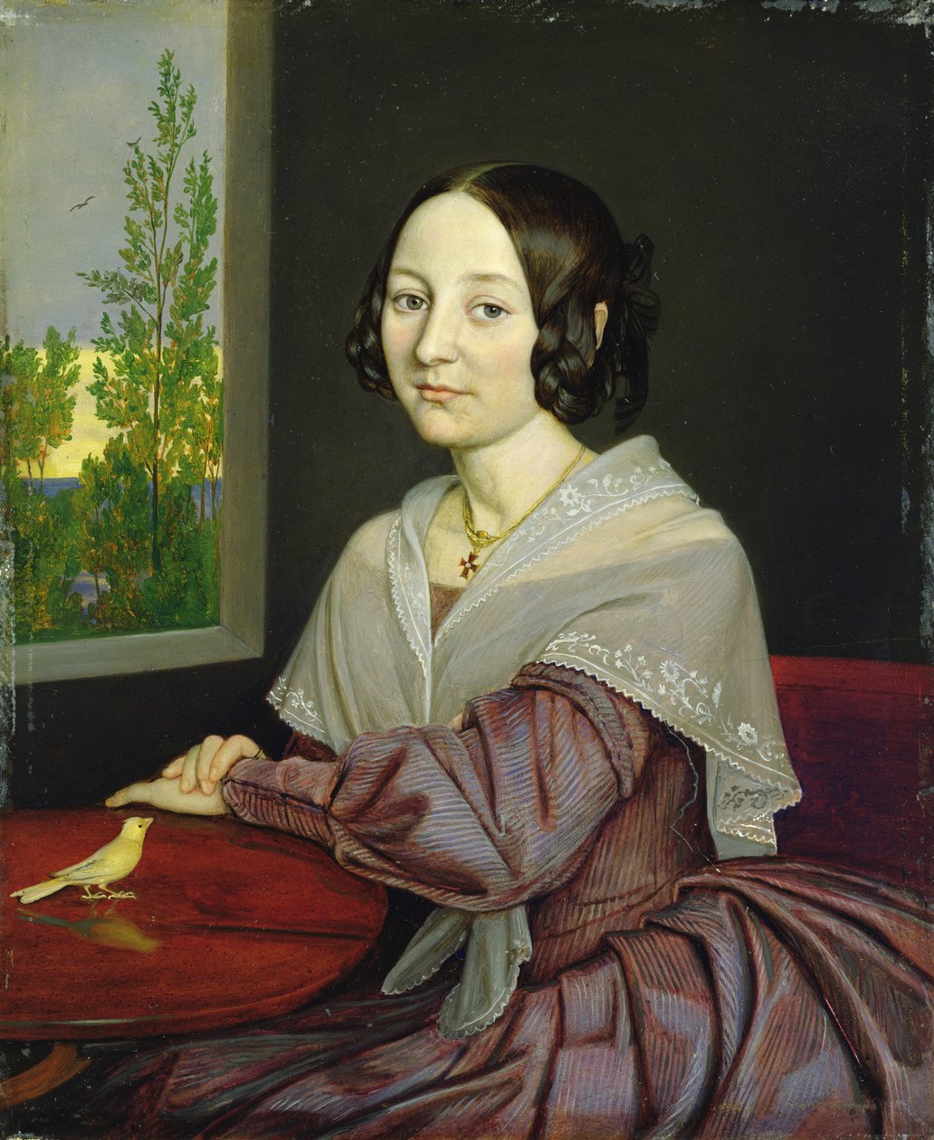 Caroline Luise Mathilde Wasmann (1823-67), 1843 (se 152286) af Rudolph Friedrich Wasmann