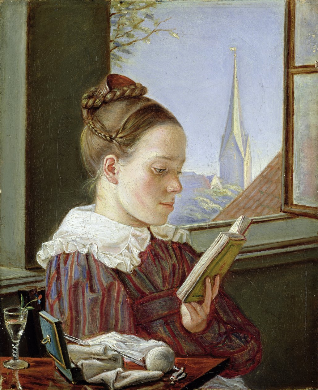 Minna Wasmann, søster til kunstneren (1811-36), 1822 af Rudolph Friedrich Wasmann