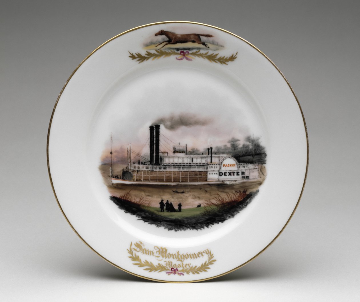Tallerken, 1868 (porcelæn) af Rudolph T. Lux