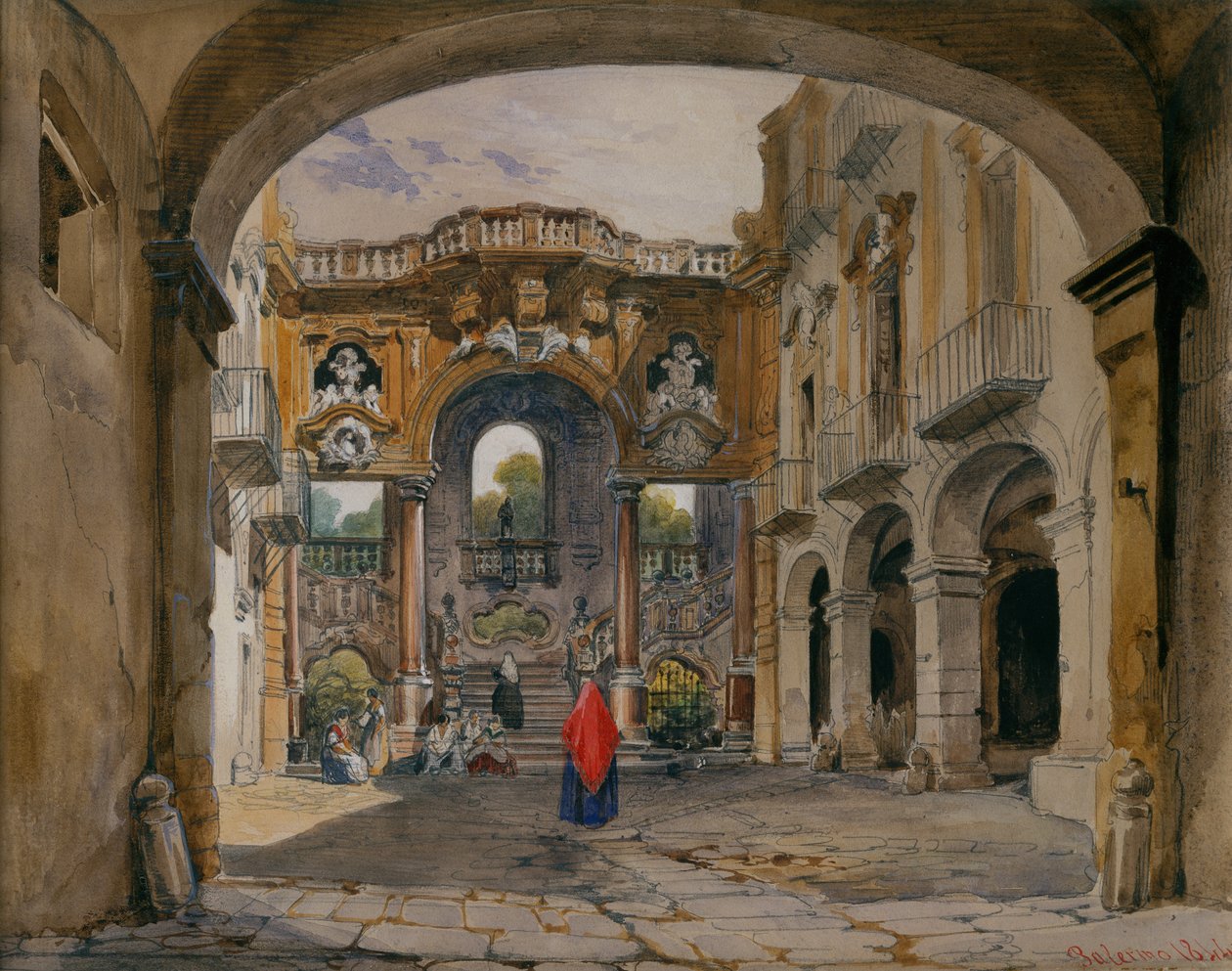 Palermo af Rudolf von Alt