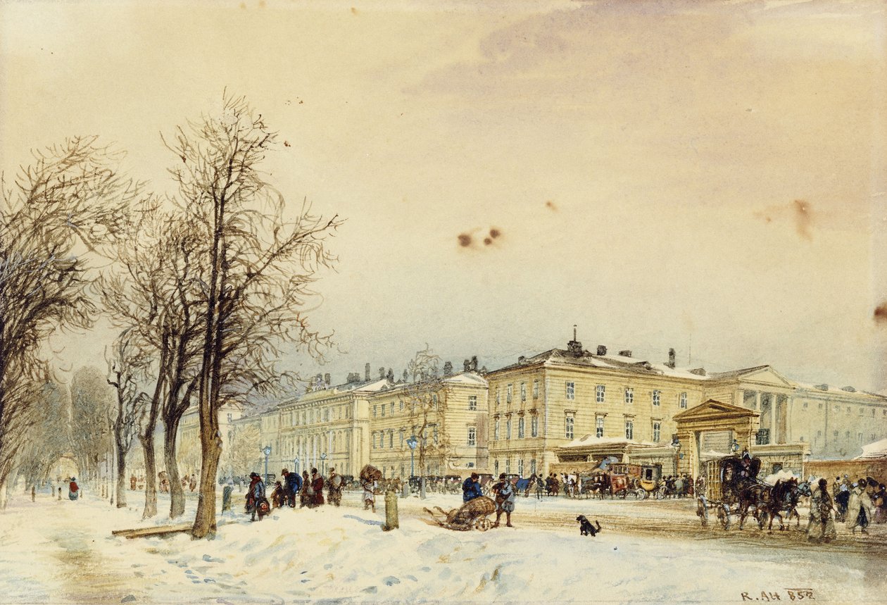 Nordstationen, Wien; Nordstationen, Wien, 1852 af Rudolf von Alt