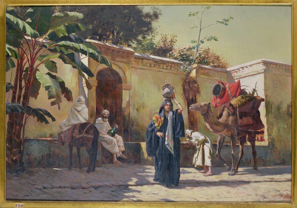 marokkansk scene af Rudolphe Ernst
