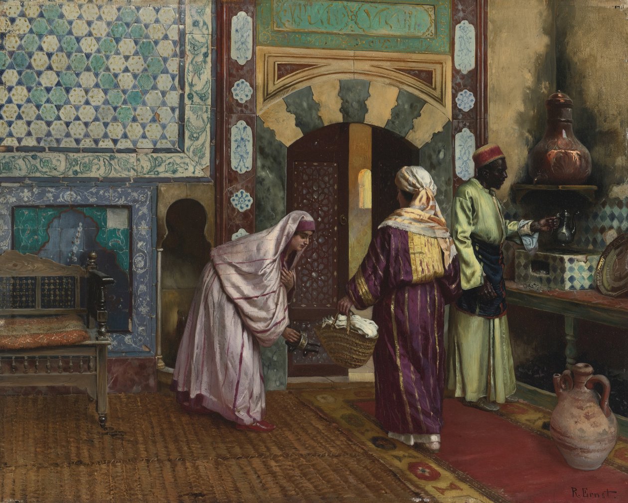 I Hammam af Rudolphe Ernst
