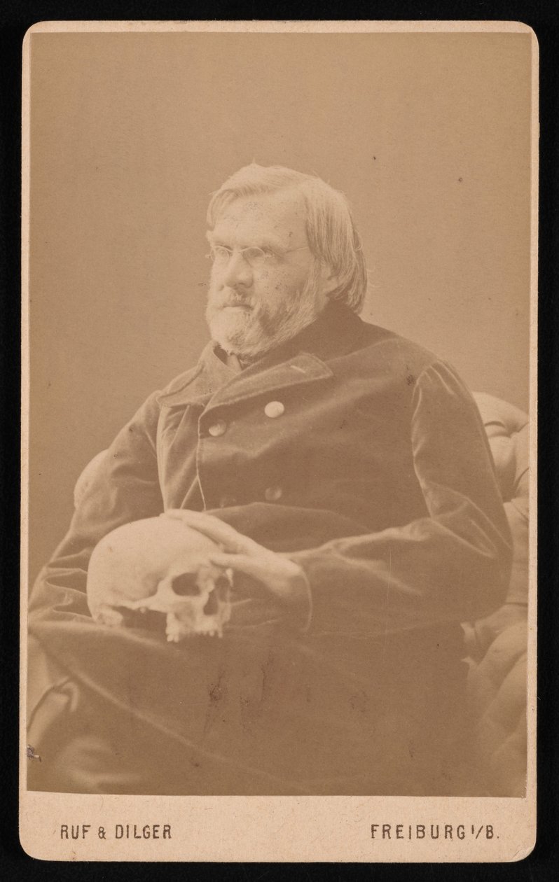 Portræt af Alexander Ecker 1816-1887, omkring 1870