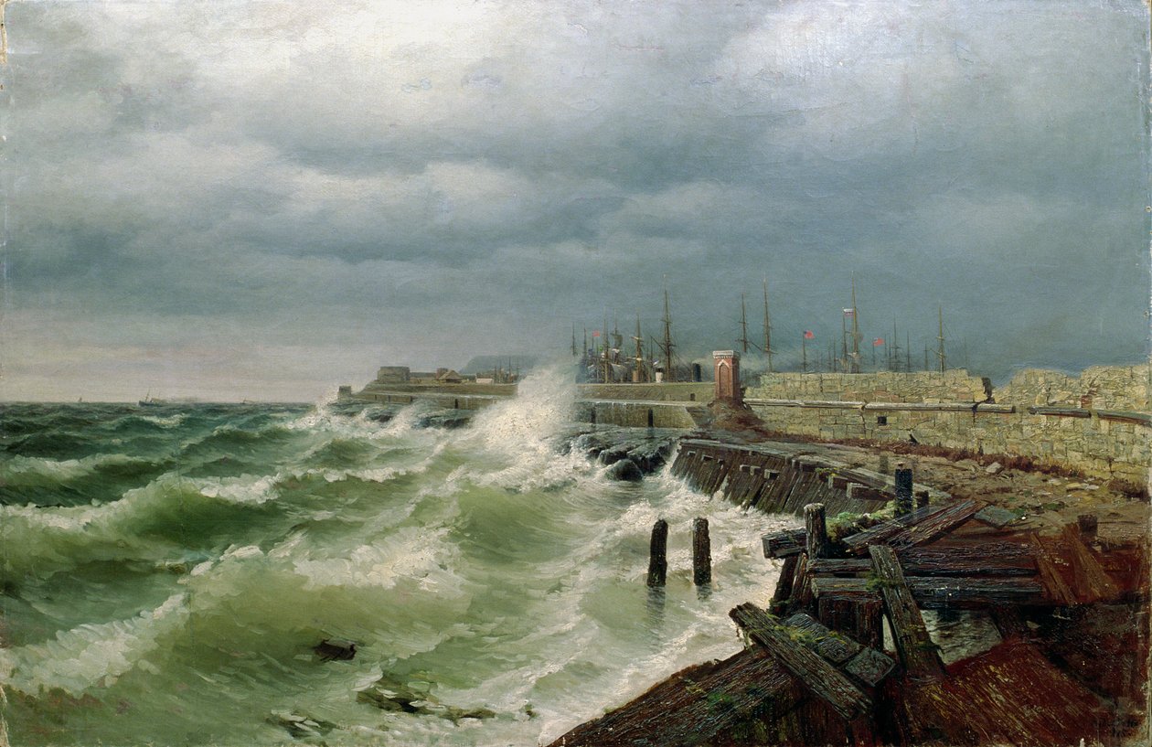 Odessa Pier, 1885 af Rufim Gavrilovitch Sudkovsky