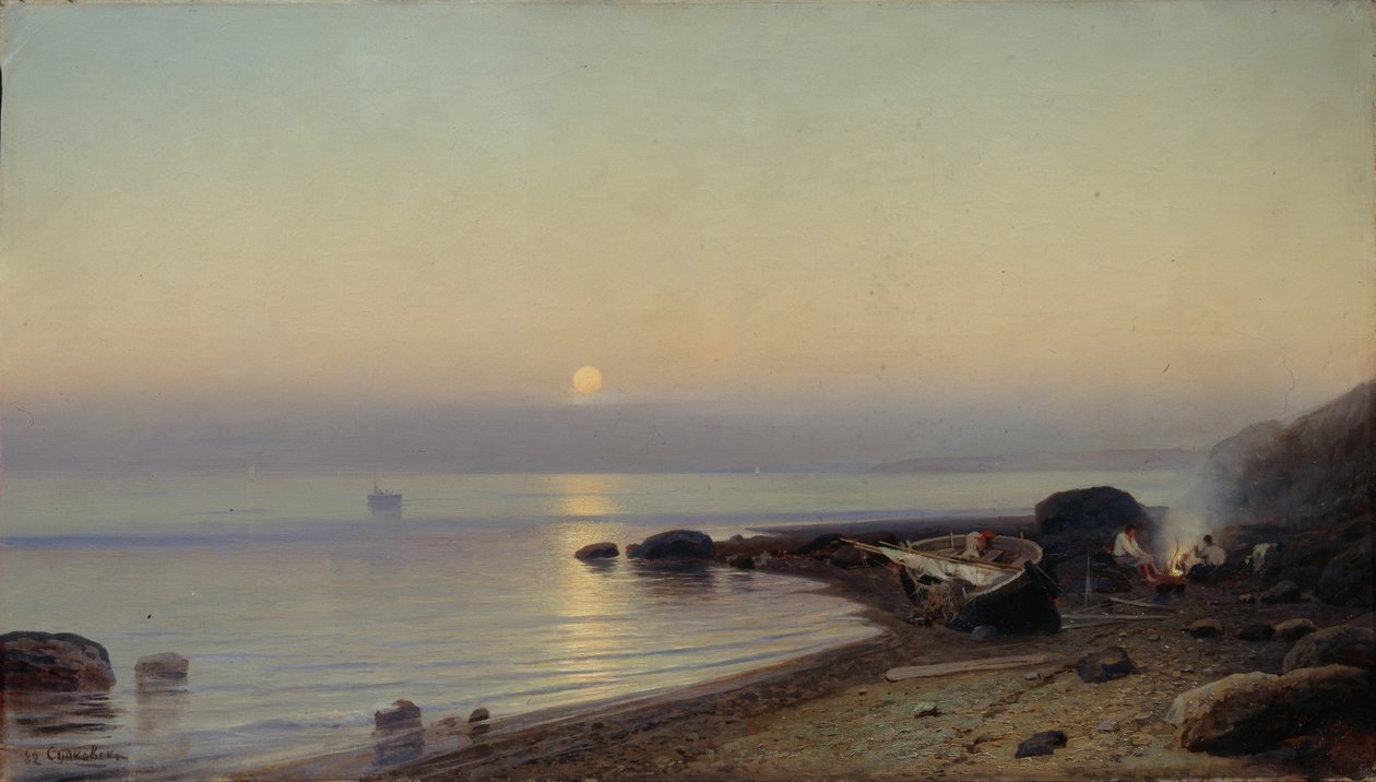Ved kysten, 1882 af Rufim Gavrilovich Sudkovsky