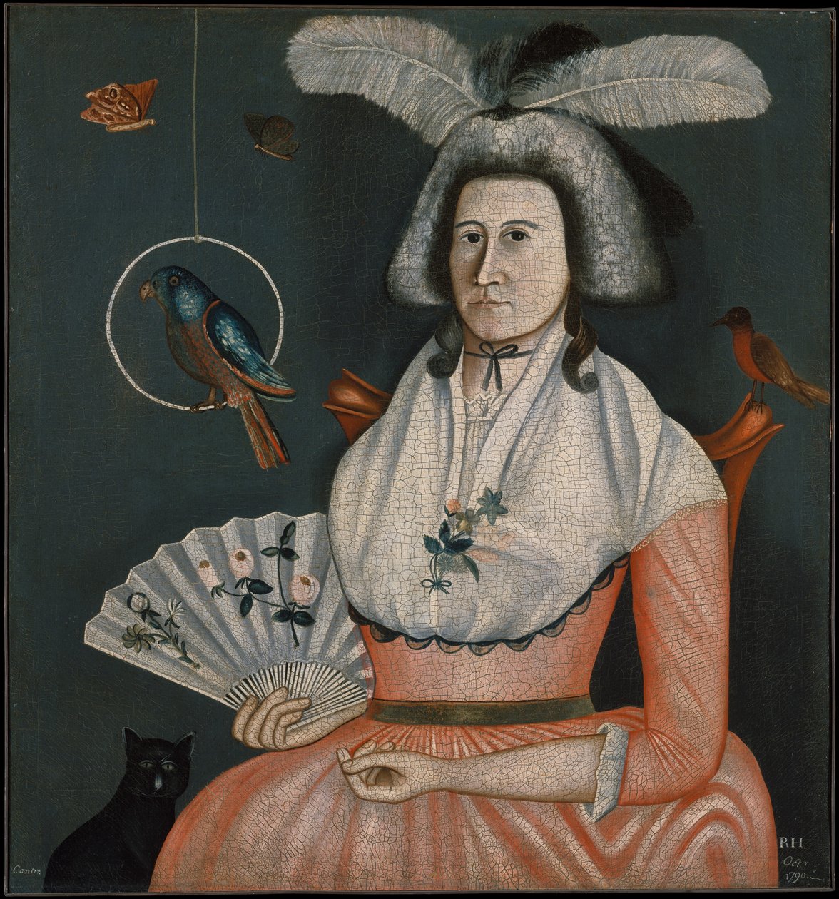 Lady with Her Pets (Molly Wales Fobes) af Rufus Hathaway