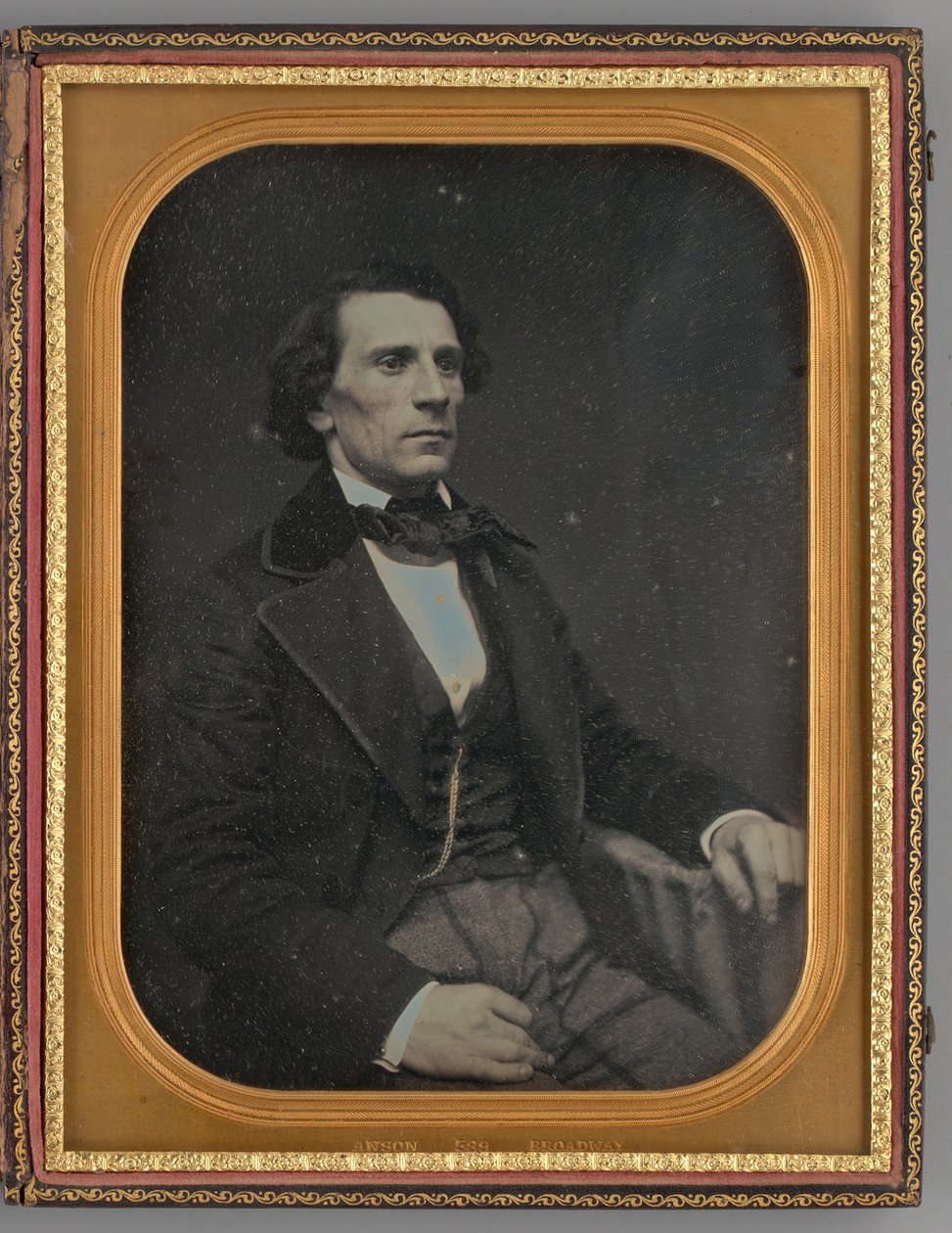 Uden titel portræt af en siddende mand, 1855. af Rufus Anson