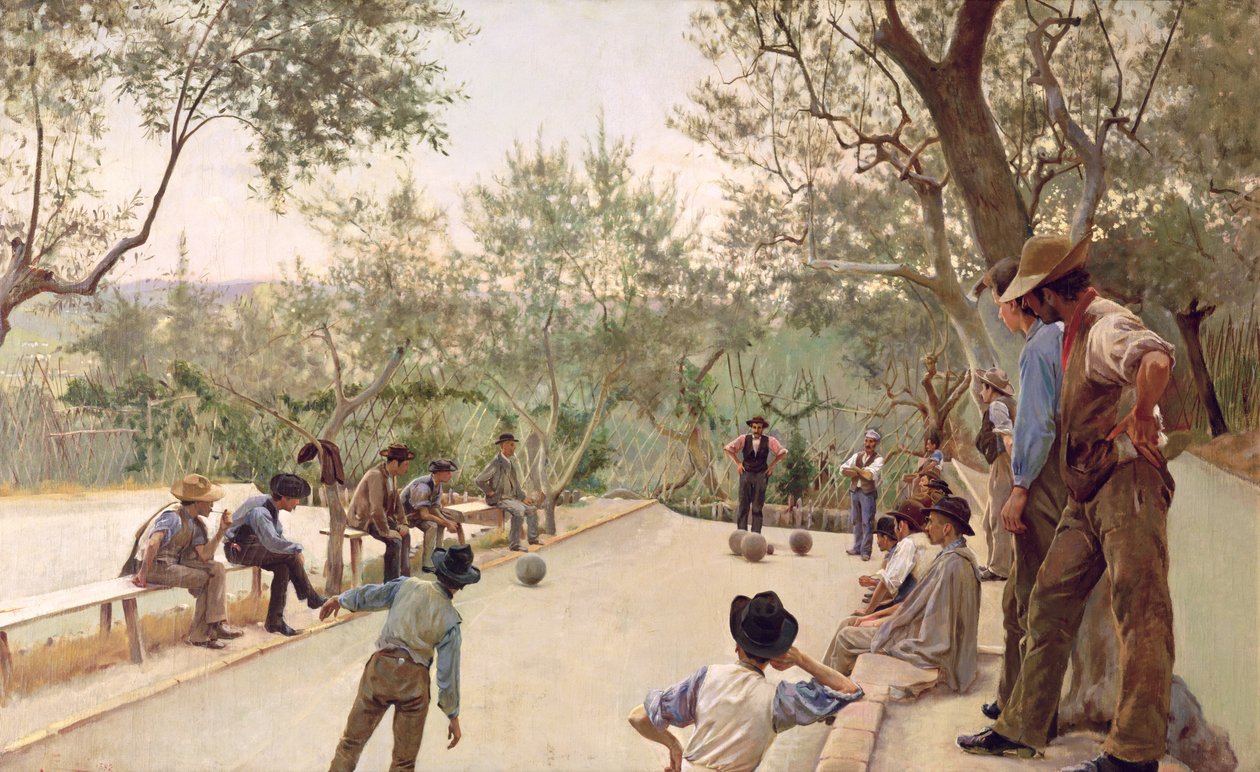 Boules-spillerne, 1882 af Ruggero Focardi