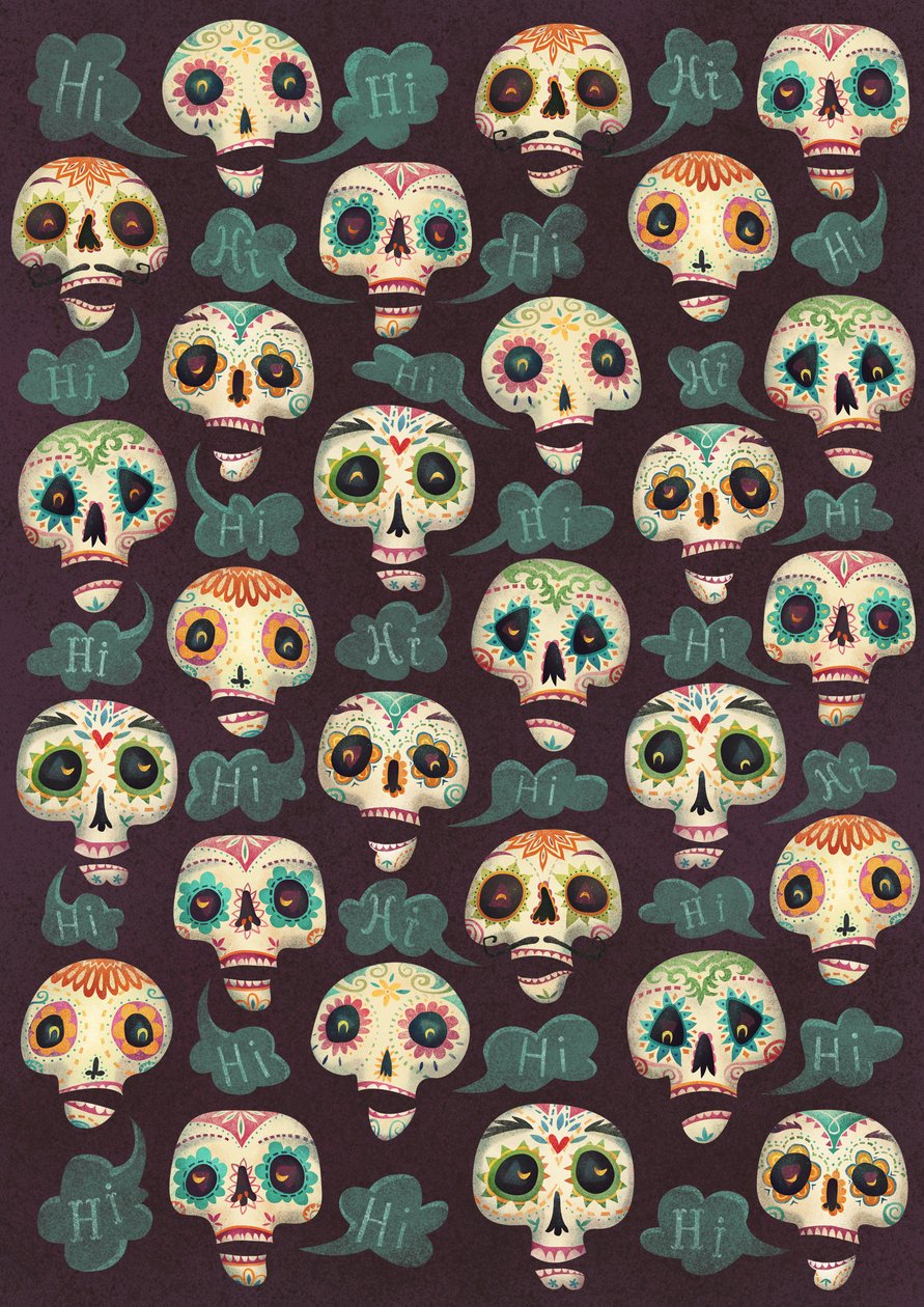 Halloween-mønster, 2015, ( af Runa Anastasiya Rudaya
