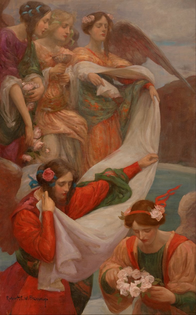 Engle faldende af Rupert Bunny