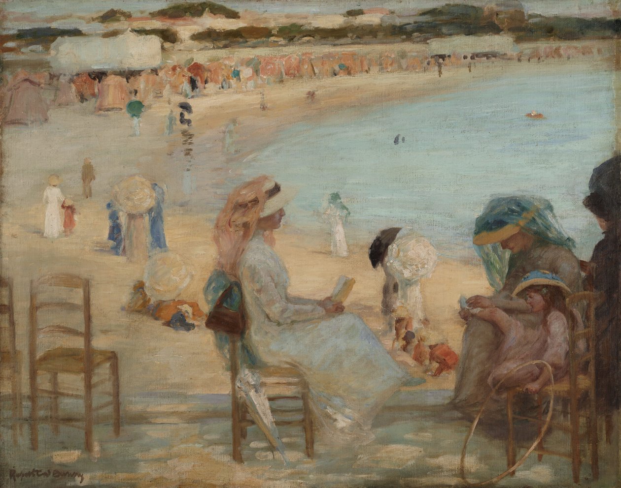 På stranden (Royan) af Rupert Bunny