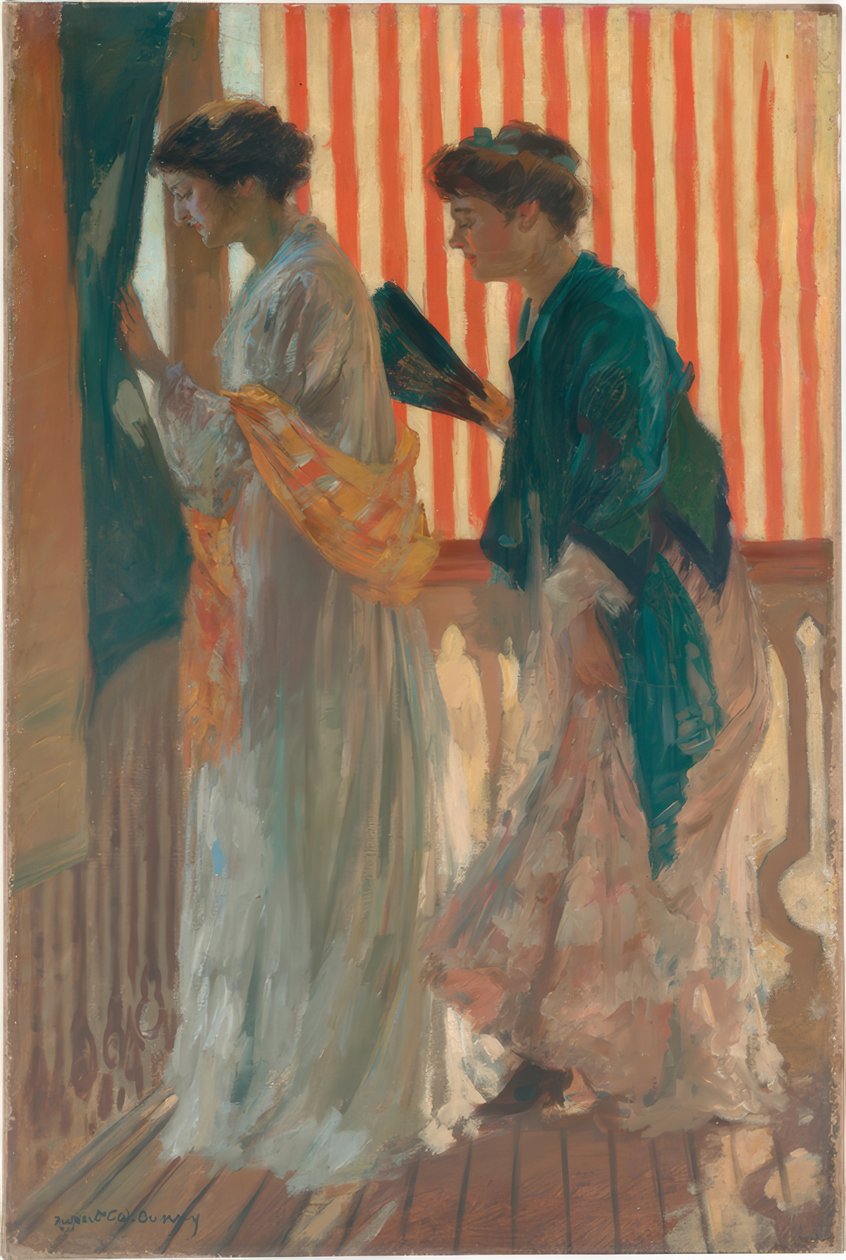 Hvem kommer? af Rupert Bunny
