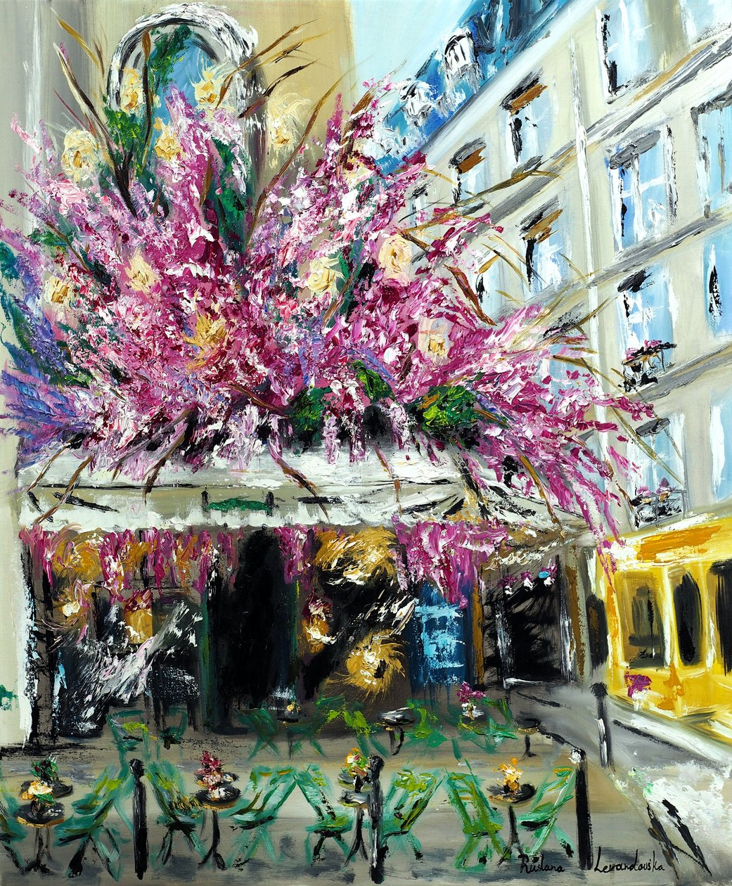 Maison Sauvage Paris II, 2022 (olie på lærred) af Ruslana Levandovska