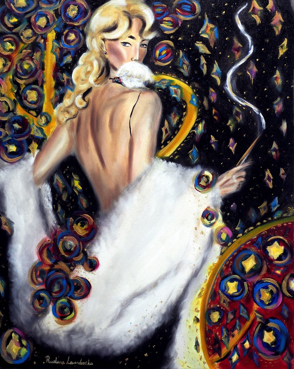 Night Star, 2025 (olie på lærred) af Ruslana Levandovska