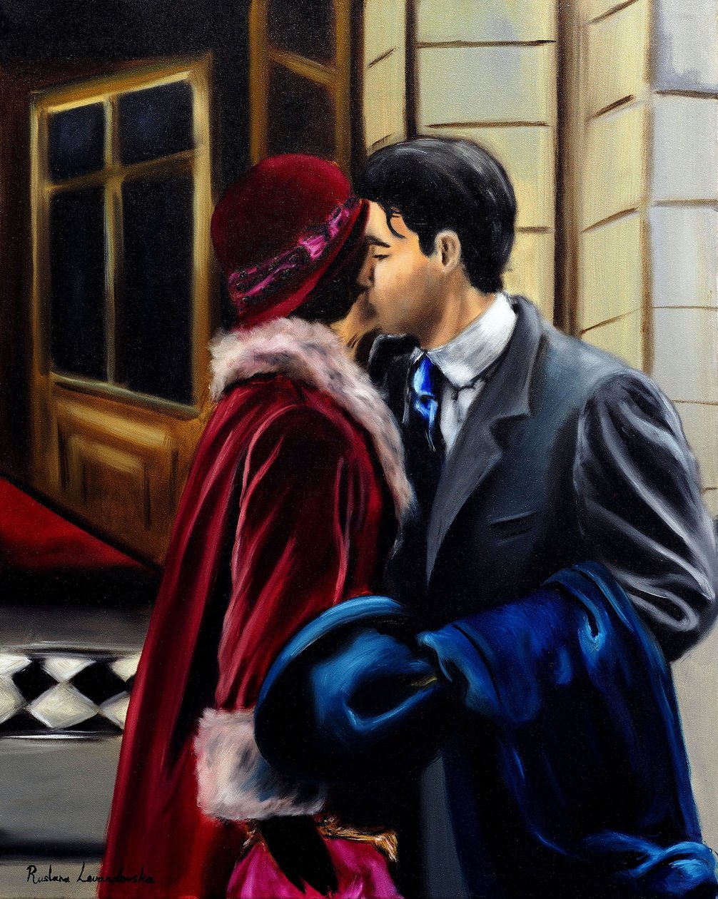 Timeless Romance, 2024 (olie på lærred) af Ruslana Levandovska