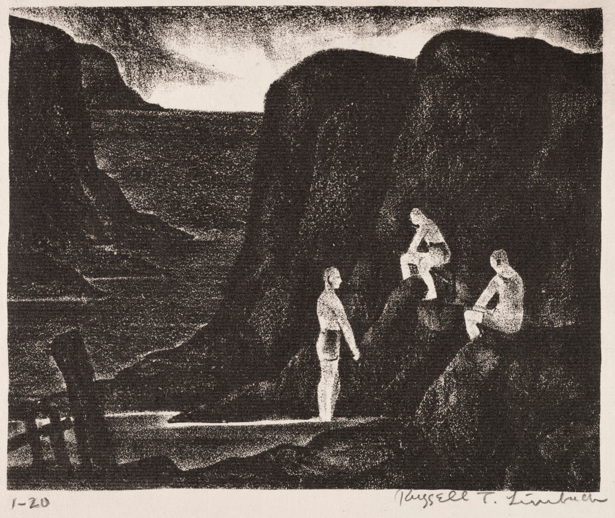 De badende af Russell T. Limbach