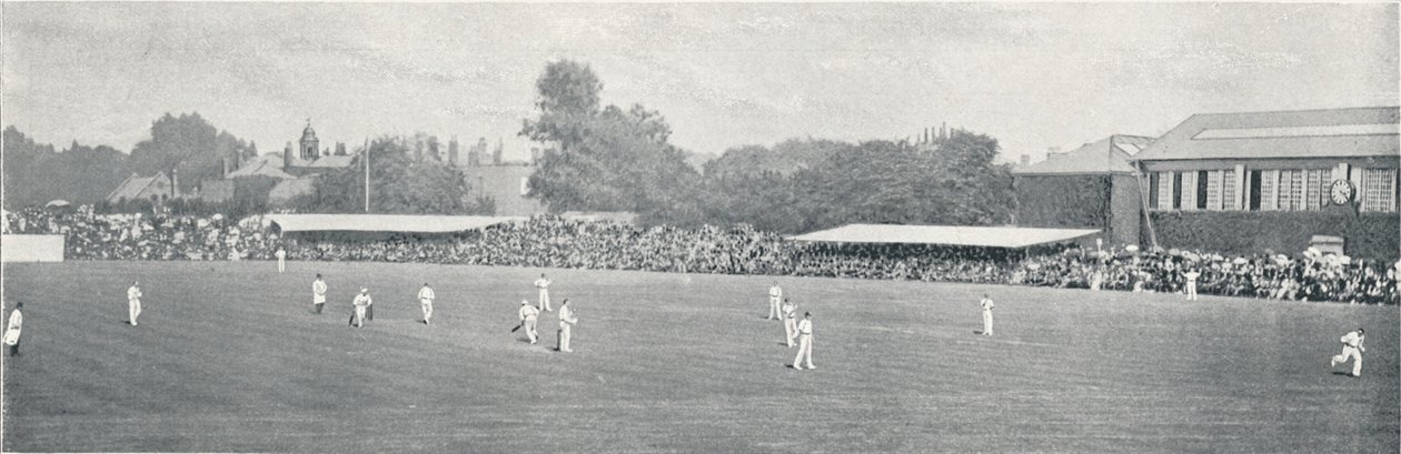 University Cricket Match at Lords, c1896 af Russell and Sons