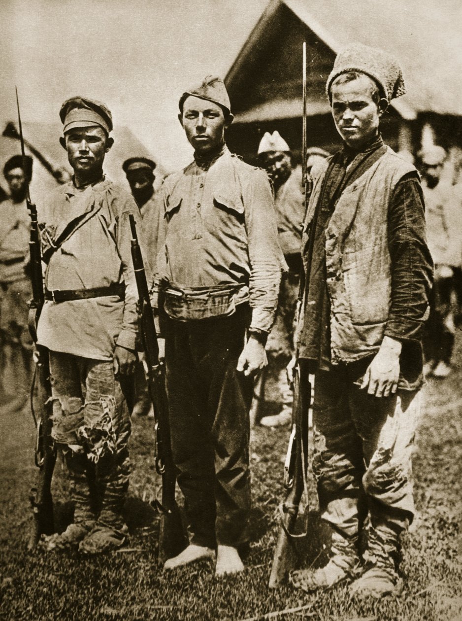 Og tre, med et nyt sangmål, kan trampe et imperium ned (sepia-billede) af Russian Photographer