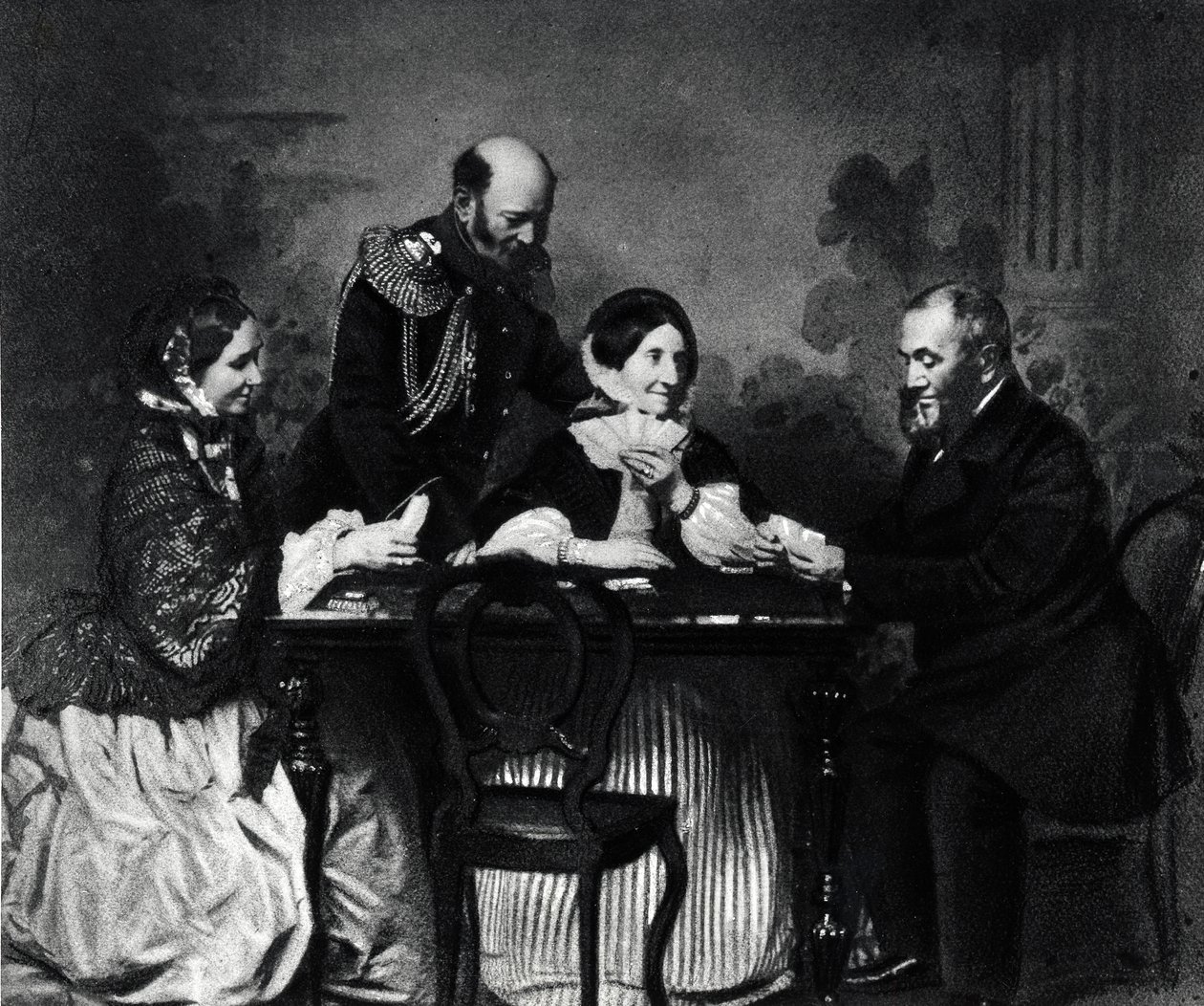 Game of Whist, St. Petersborg af Russian Photographer