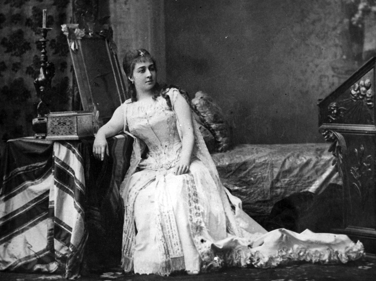 Nina Alexandrovna Fride som Desdemona, 1897 af Russian Photographer