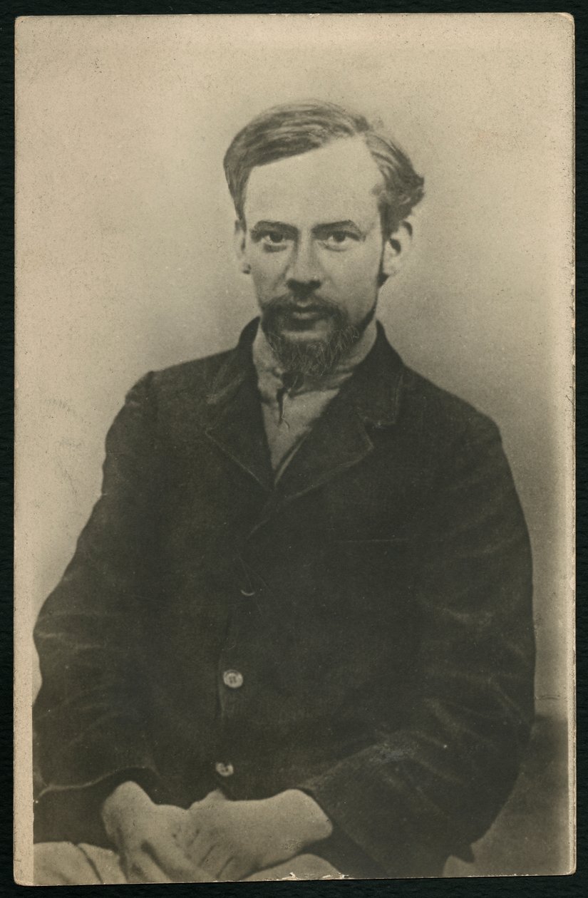 Portræt af Fjodor Mikhaylovich Dostoievsky (fotolitho) af Russian Photographer
