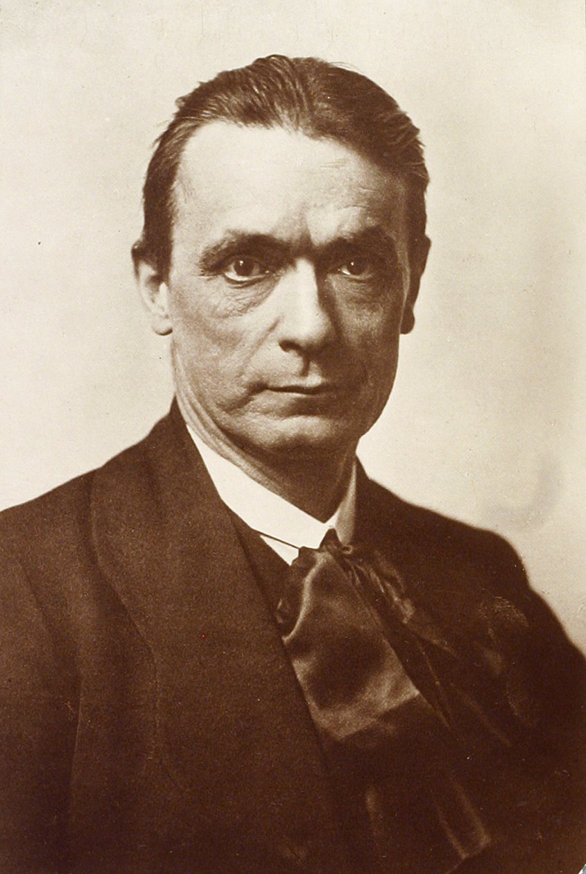 Portræt af filosoffen og esoterikeren Rudolf Steiner af Russian Photographer