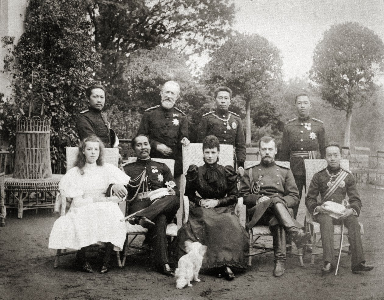 Kongelige familier i Rusland og Siam, 1896 af Russian Photographer