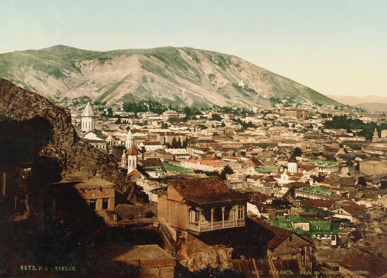 Vintage postkort af Tbilisi, 1890