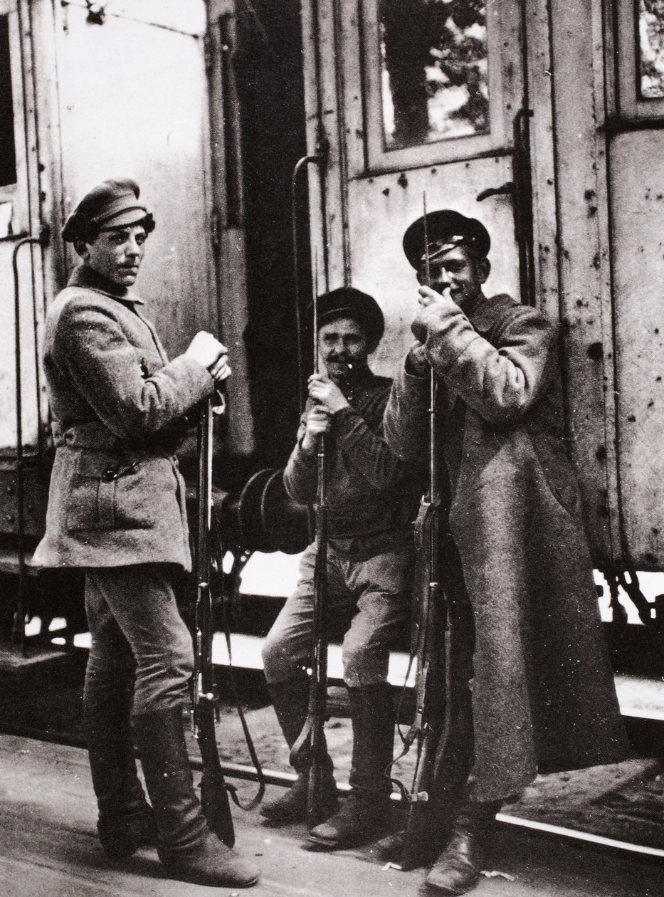 Young Red Guards (sepia foto) af Russian Photographer