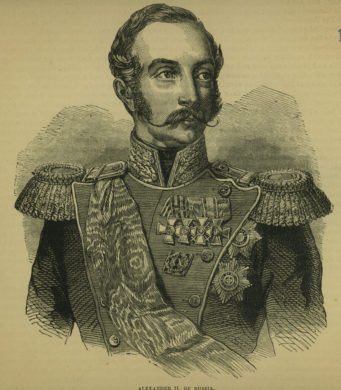 Alexander II (1818-81) af Rusland af Russian School