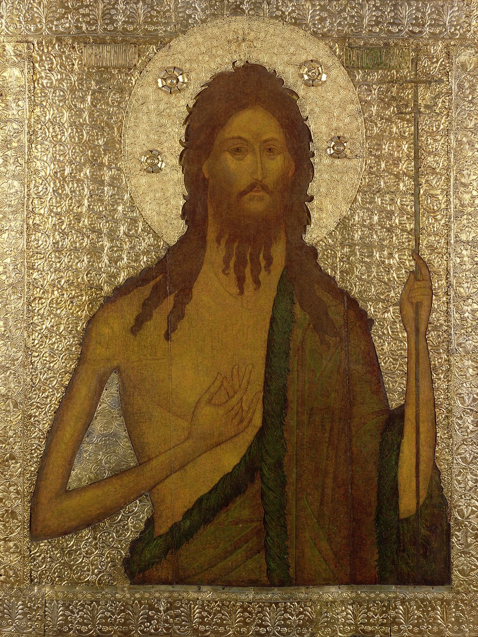 Ikon af St. John the Forerunner, Moskva-skolen, 1560