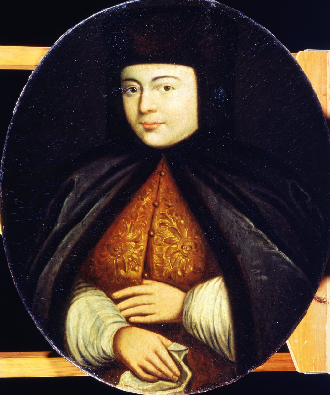 Portret af Natalia Kirillovna Naryshkina (1651-94) af Russian School