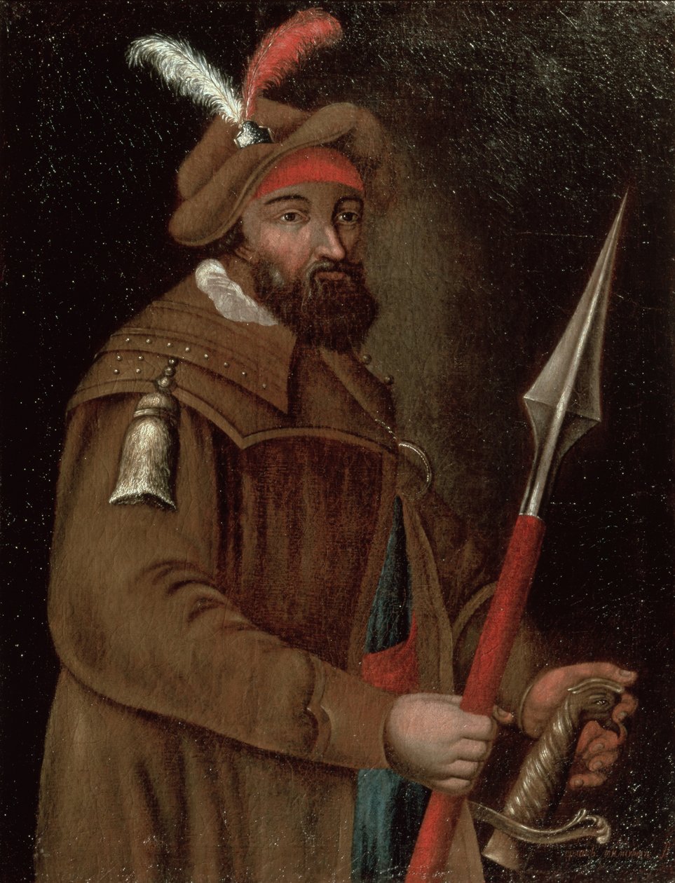 Portræt af Yermak Timofeyevich (d. 15845), 1700-50 af Russian School