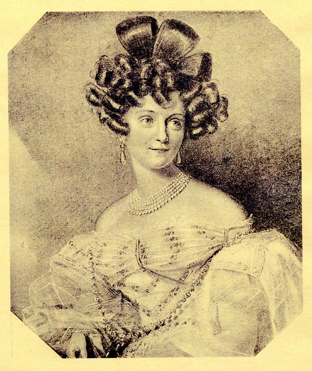 Prinsesse Carolyne zu Sayn-Wittgenstein, ca. 1840 af Russian School