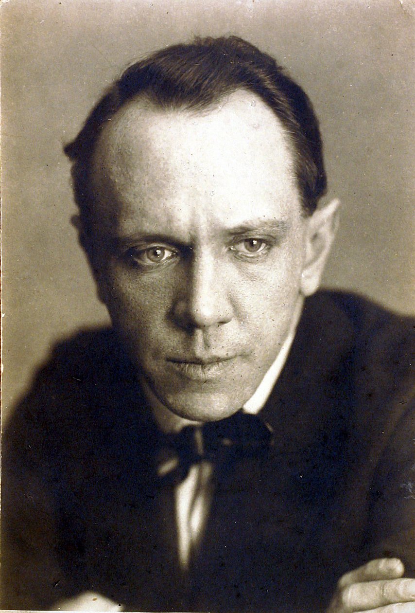 Portræt af skuespilleren, instruktøren og forfatteren Mikhail Aleksandrovich Chekhov (1891-1955) af Russian Photographer