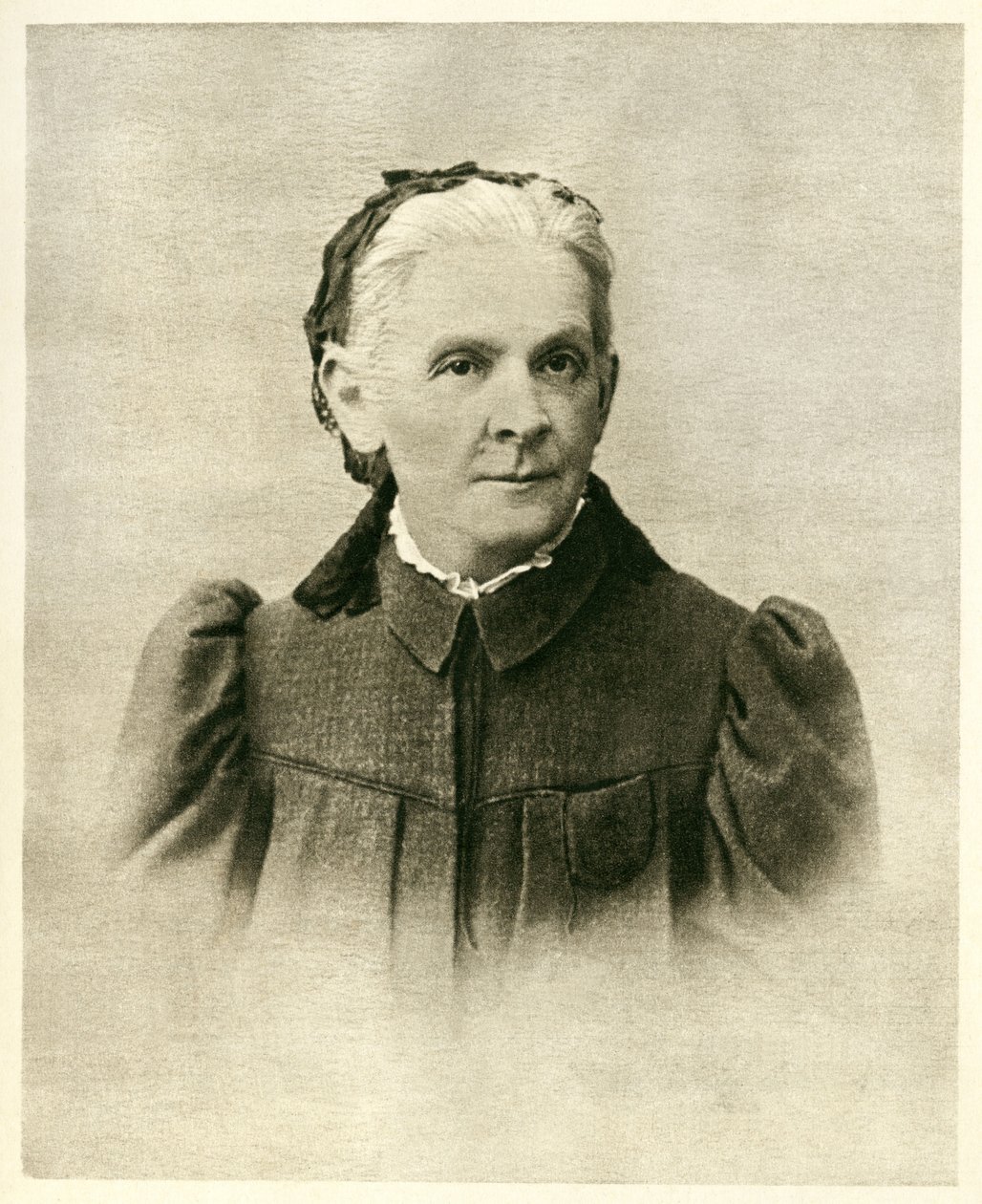 Portræt af Maria Alexandrovna Ulanov (1835-1916), mor til Lenin (1870-1924). Photography, i "" Our Illyich"", State Edition for Children, Moskva af Russian Photographer