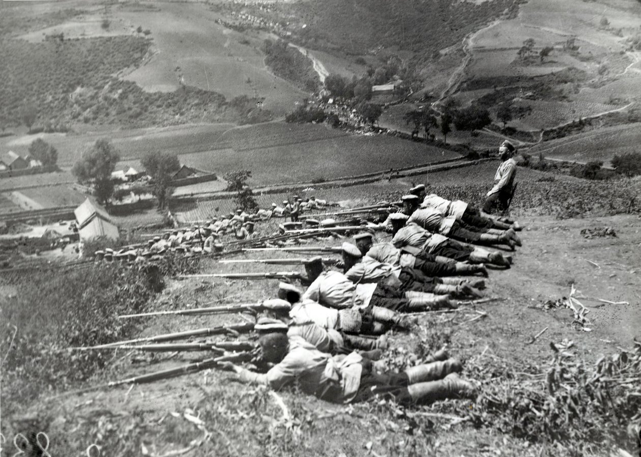 Russiske tropper under den russisk-japanske krig, 1904 af Russian Photographer