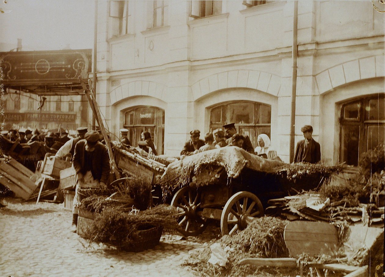 Sukharev-markedet i Moskva af Russian Photographer