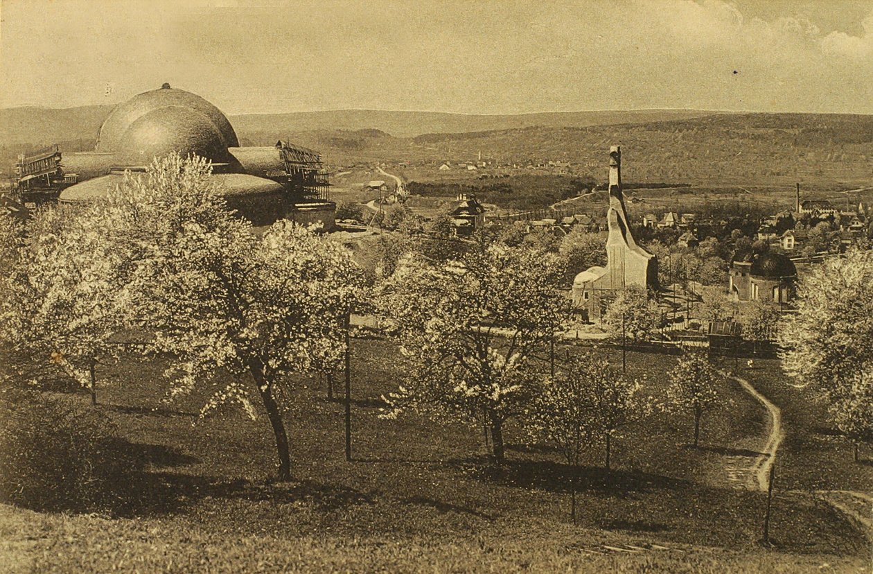 Udsigt over Goetheanum og varmehuset af Russian Photographer