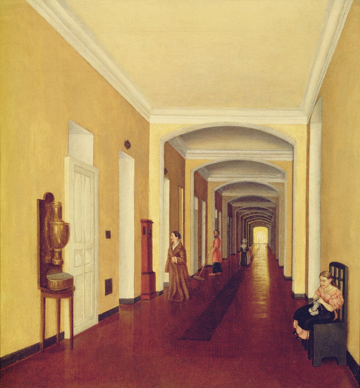 Interiør i Golitsyn Hospital, ca. 1840 af Russian School